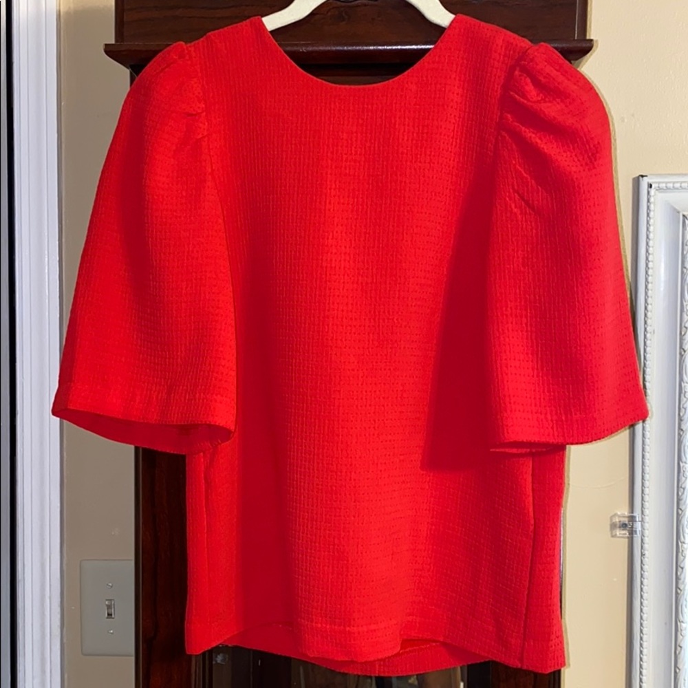 Red blouse
